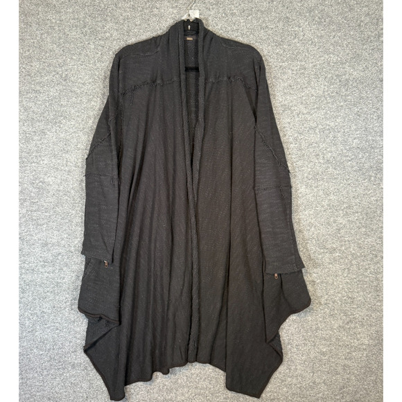Free People Sweater Womens Small Cardigan Open Front Drapey Whimsy Goth Grunge - Picture 1 of 8